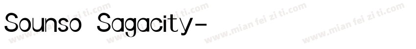 Sounso Sagacity字体转换